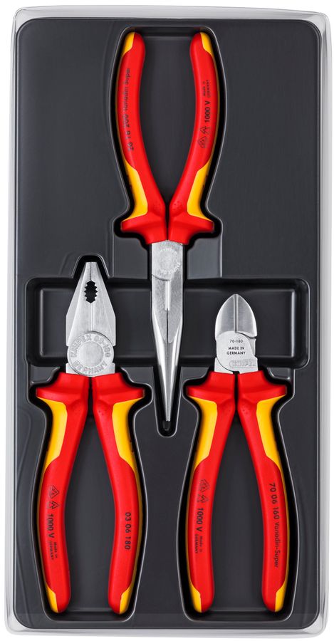 3 Pc 1000V Insulated Tool Set | KNIPEX Tools