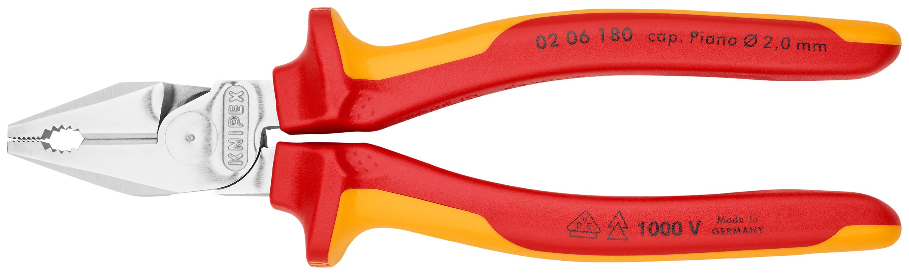High Leverage Combination Pliers-1000V Insulated | KNIPEX Tools