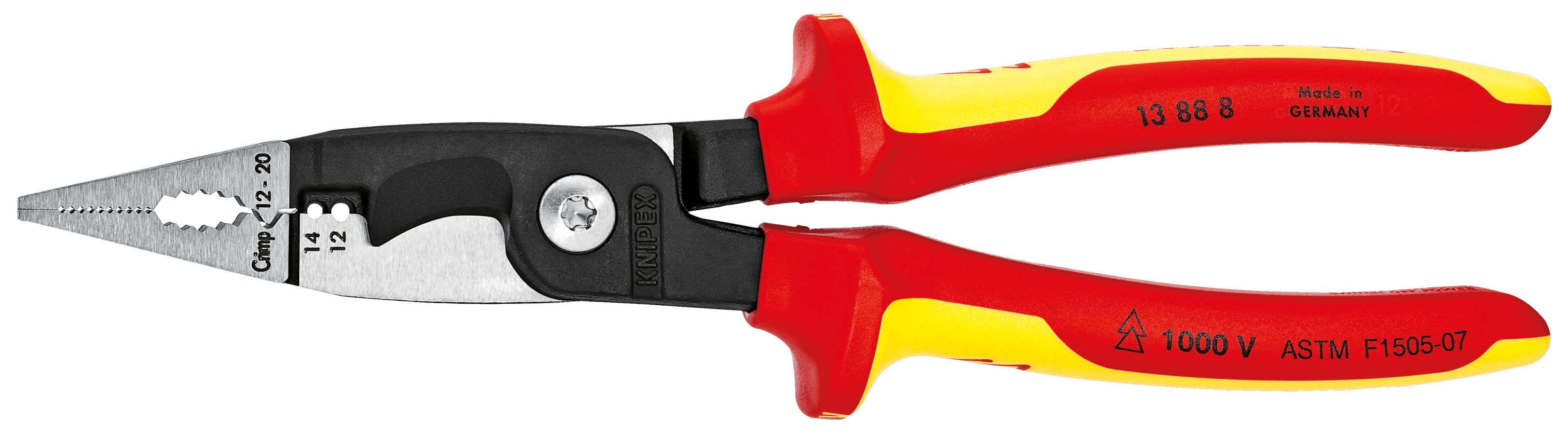 6-in-1 Electrical Installation Pliers 12 and 14 AWG-1000V