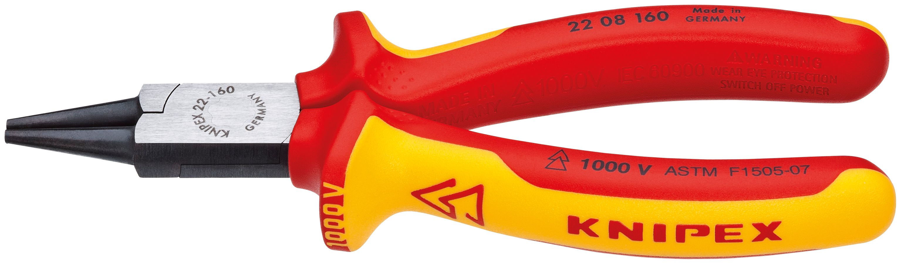 Round Nose Pliers-1000V Insulated | KNIPEX Tools