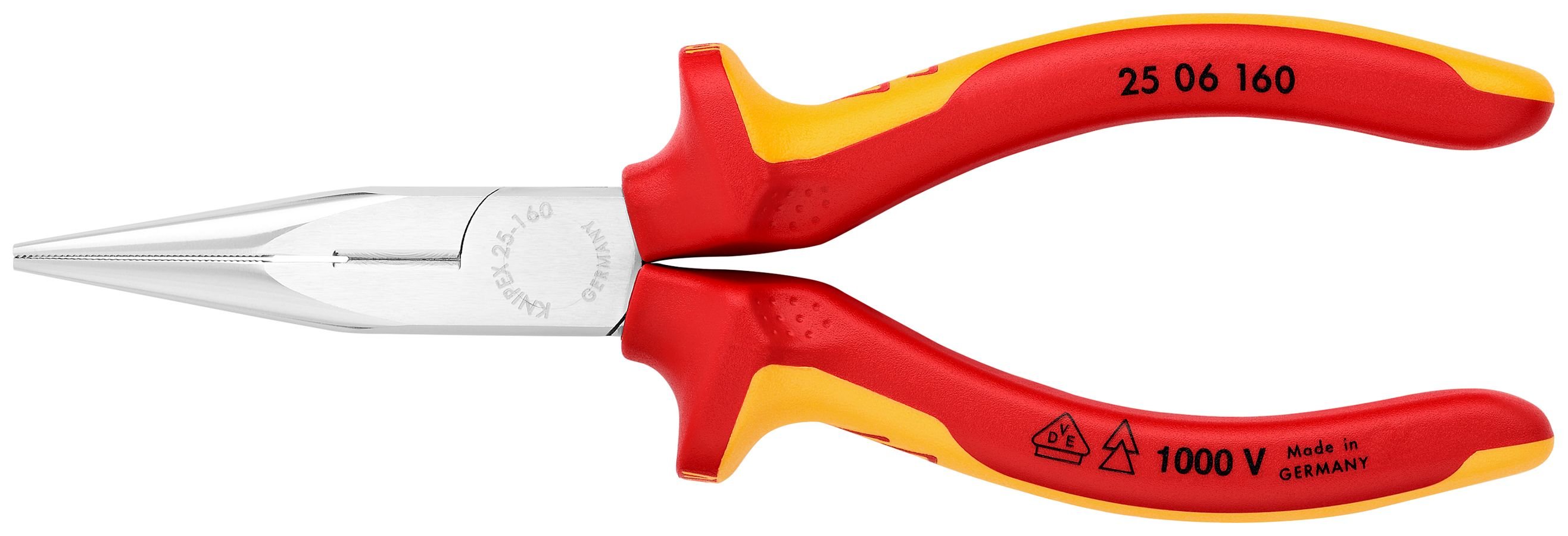 Long Nose Pliers with Cutter-1000V Insulated | KNIPEX Tools
