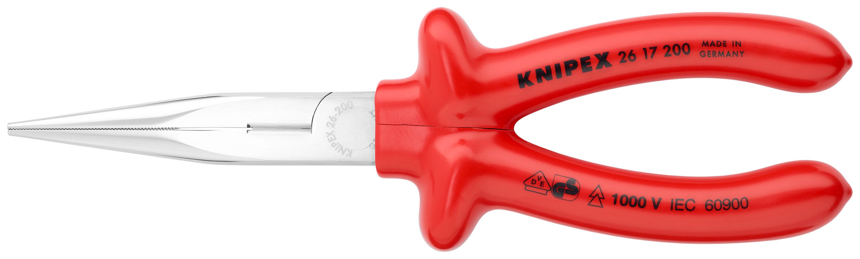 Long Nose Pliers with Cutter-1000V Insulated | KNIPEX Tools