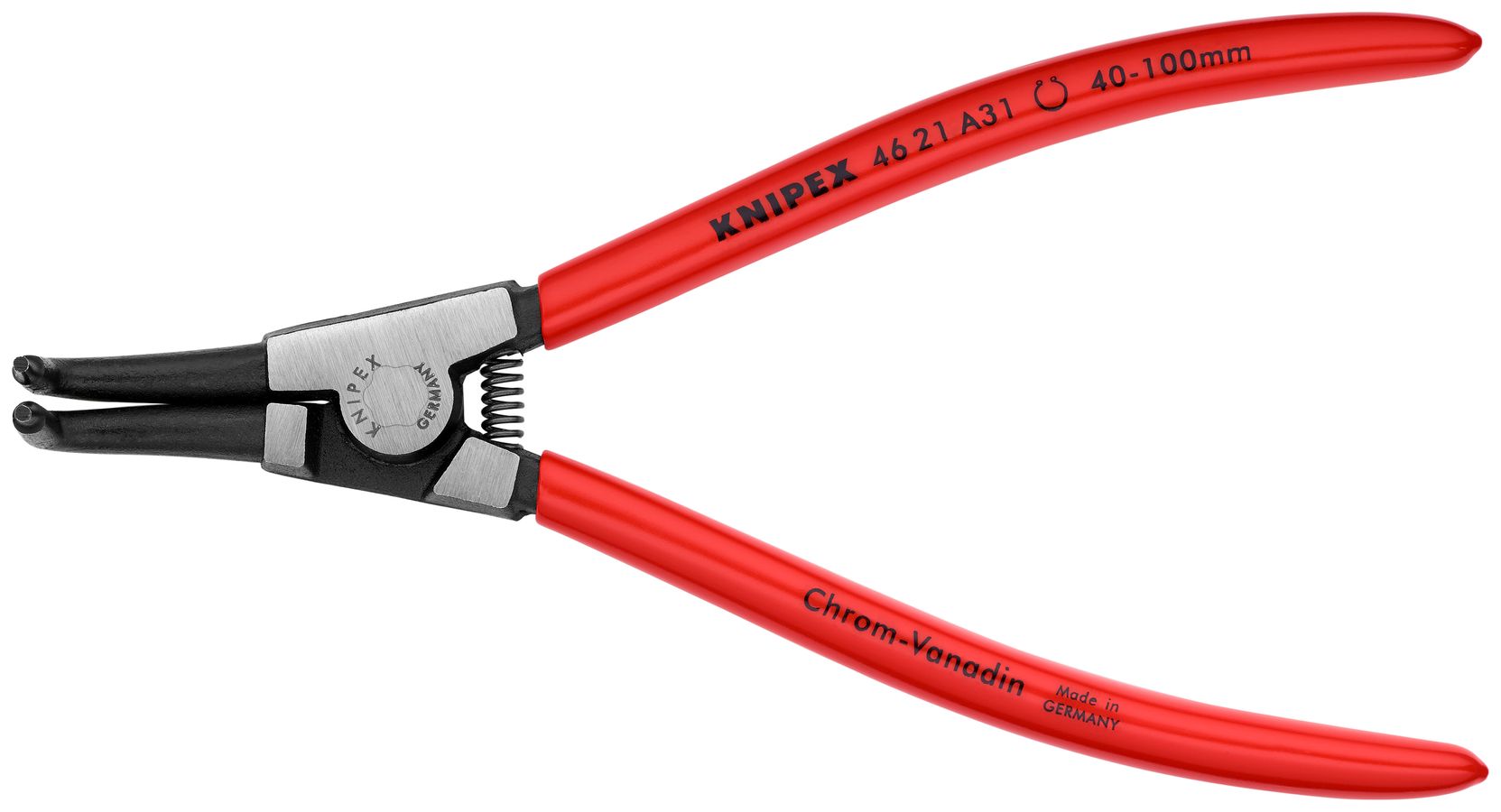 External 90° Angled Snap Ring Pliers-Forged Tips | KNIPEX Tools