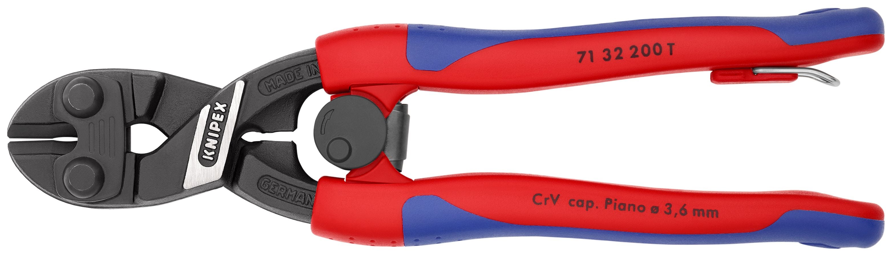 CoBolt® High Leverage Compact Bolt Cutter-Notched Blade-Tethered