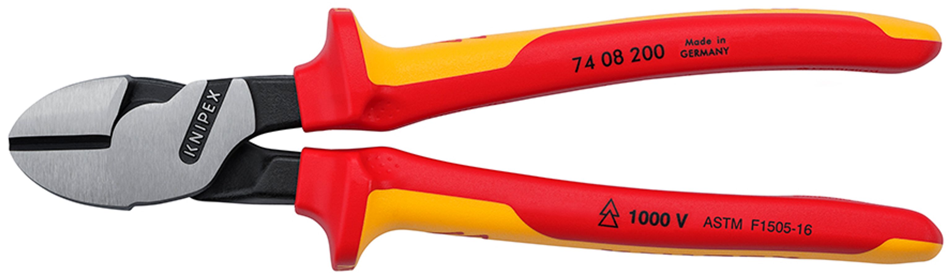 High Leverage Diagonal Cutters-1000V Insulated | KNIPEX Tools