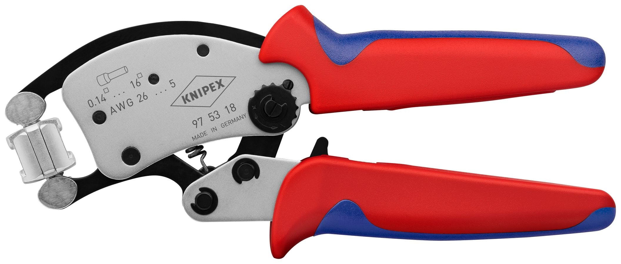 KNIPEX Twistor®16 Self-Adjusting Crimping Pliers For Wire Ferrules