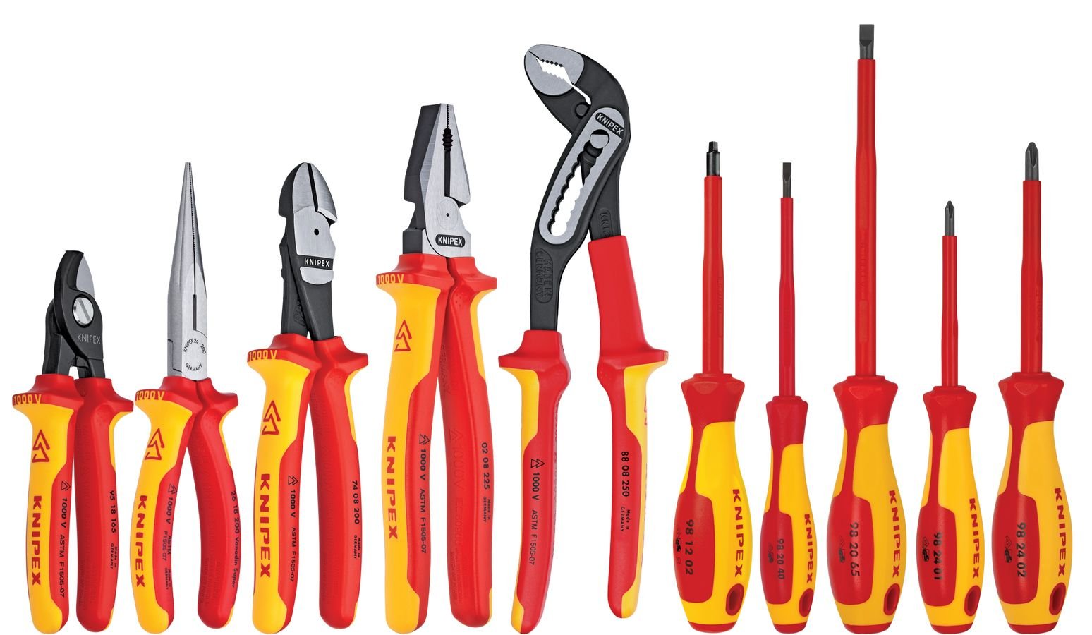 10 Pc Pliers and Screwdriver Tool Set-1000V Insulated in