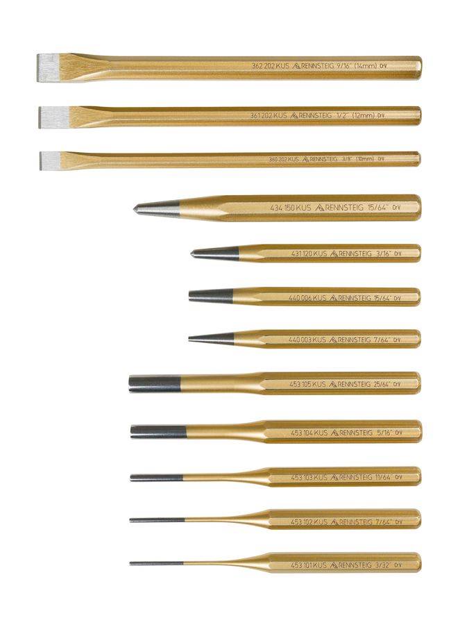 12 Pc Punch and Chisel Set | KNIPEX Tools