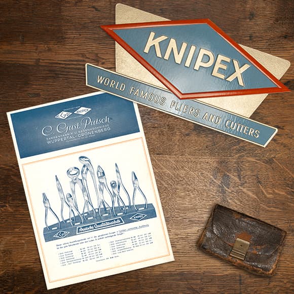 Urkunde Marken-Eintrag KNIPEX, altes Firmenlogo