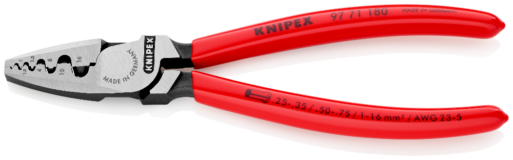 Crimping Pliers for wire ferrules | KNIPEX