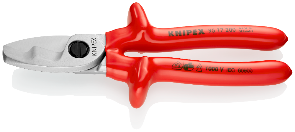 Cable Shears With twin cutting edge | KNIPEX