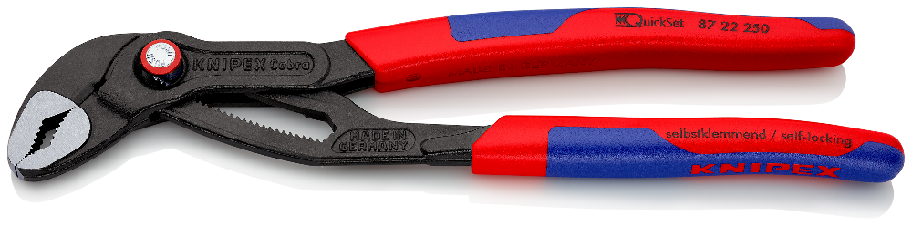 KNIPEX Cobra® QuickSet ハイテク・ウォーターポンププライヤー