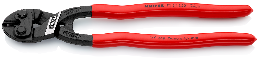 KNIPEX CoBolt XL Kompakt-Bolzenschneider, 71 01 250 | Mit Kunststoff überzogen 250 mm