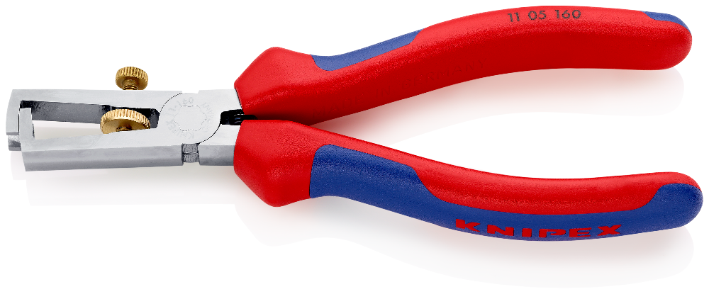 Pince à Dénuder Knipex 160mm VDE - Chromée Avec Ressort D'Ouverture Pour Électriciens