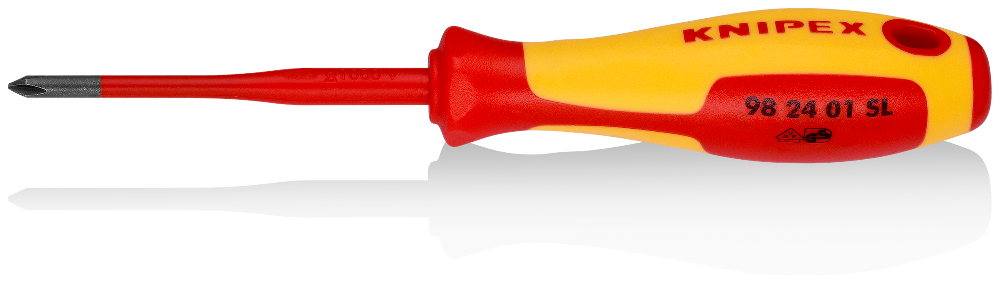 Schraubendreher (Slim) für Kreuzschlitzschrauben Phillips® | KNIPEX