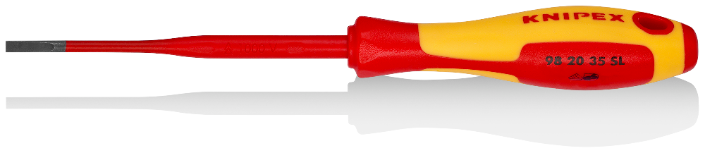 Schraubendreher (Slim) für Schlitzschrauben | KNIPEX