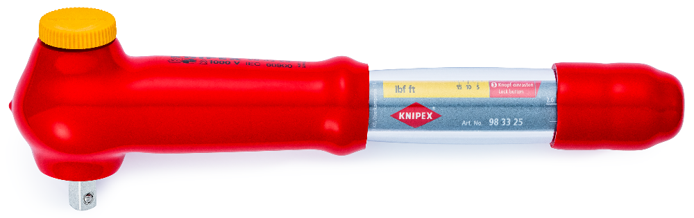 Torque Wrench With driving square, reversible | KNIPEX