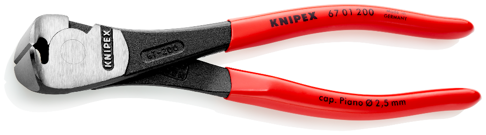 thumbnail interactive-video image 1 of KNIPEX High Leverage End Cut Nippers - Heavy Duty Wire Cutters For Soft, Hard & Piano Wire, Induction Hardened Cutting Edges 1 of 2