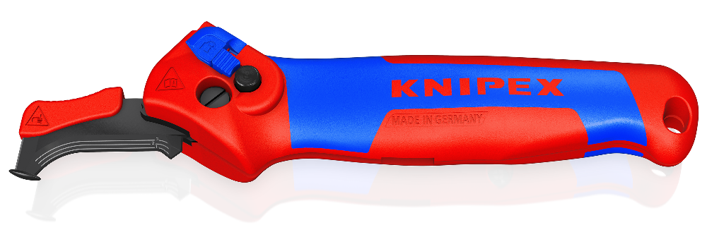 Abmantelungsmesser Mit Gleitschuh und Ratschenfunktion | KNIPEX