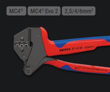 KNIPEX Crimp-Systemzange für MC4®- und MC4® Evo 2 