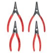 4 Pc Precision Snap Ring Pliers Set in Tool Roll | 00 19 57