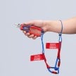 6 Pc KNIPEXTEND ColorCoded and TetheredTool Clips, Red | 00 63 06TCR SBA