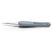 Premium Stainless Steel Precision Tweezers-Pointed Tips-ESD Rubber Handles | 92 21 10 ESD