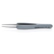 Premium Stainless Steel Precision Tweezers-Blunt Tips-ESD Rubber Handles | 92 21 11 ESD