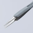 Premium Stainless Steel Precision Tweezers-Blunt Tips-ESD Rubber Handles | 92 21 11 ESD