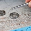 Stainless Steel Gripping Tweezers--25 °Angled-Pointed Tips | 92 34 36