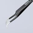 Stainless Steel Gripping Tweezers--35° Angled-Needle-Point Tips-ESD | 92 38 75 ESD