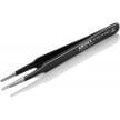 Stainless Steel Gripping Tweezers-Blunt Tips-ESD | 92 58 74 ESD