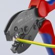 KNIPEX PreciForce® Crimping Pliers For Non-Insulated Open Plug-Type Connectors (Plug Width 4.8 and 6.3 mm) | 97 52 35