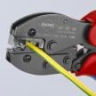 KNIPEX PreciForce® Crimping Pliers For Non-Insulated Open Plug-Type Connectors (Plug Width 4.8 and 6.3 mm) | 97 52 35