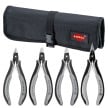 4 Pc Electronics Pliers Set in a Tool Roll | 9K 00 80 10 US