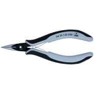 Electronics Pliers-Half Round Tips, ESD Handles | 34 22 130 ESD