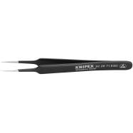 Stainless Steel Gripping Tweezers-Needle-Point Tips-ESD | 92 28 71 ESD