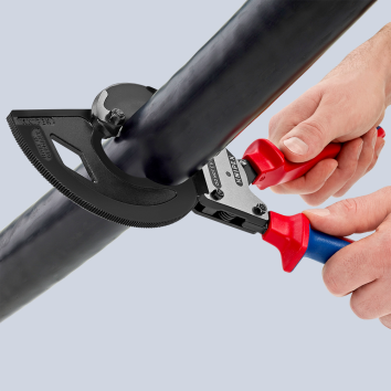Cable Cutter (ratchet principle, 3-stage) | KNIPEX