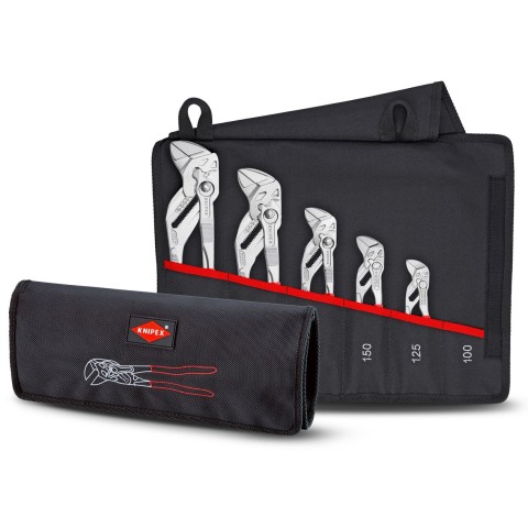 5 Pc Pliers Wrench Set in Tool Roll | KNIPEX Tools