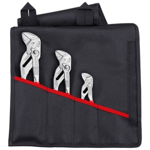 3 Pc Pliers Wrench Set in Tool Roll (5