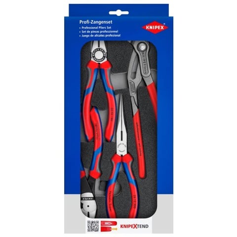 4 Pc Basic Pliers Set in Foam Tray | KNIPEX Tools