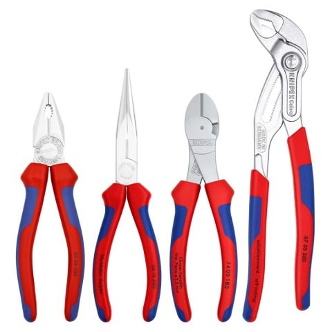 4 Pc Chrome Pliers Set in Foam Tray | 00 20 01 V17