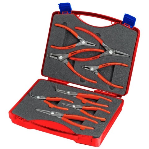8 Pc Precision Snap Ring Pliers Set in Case with Foam | KNIPEX Tools