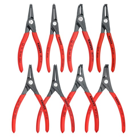 8 Pc Precision Snap Ring Pliers Set in Case with Foam
