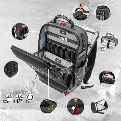 KNIPEX Modular X18 Tool Backpack | KNIPEX Tools