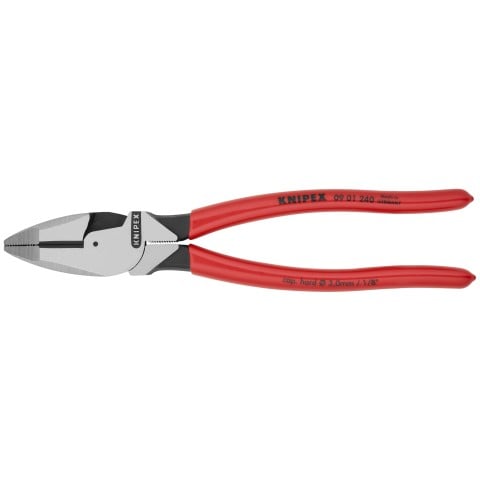 High Leverage Lineman's Pliers New England with Fish Tape Puller & Crimper