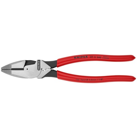 High Leverage Lineman's Pliers New England with Fish Tape Puller 