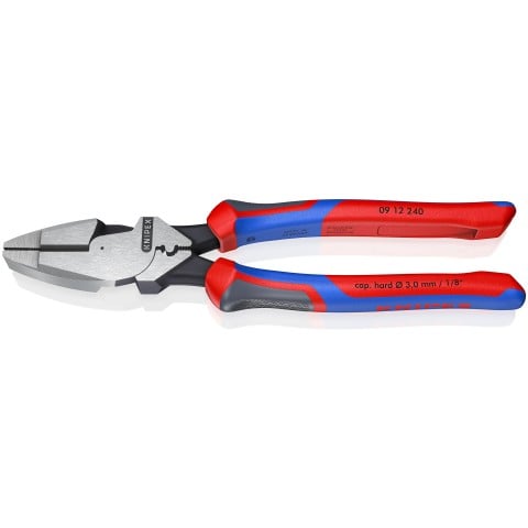 High Leverage Lineman's Pliers New England with Fish Tape Puller & Crimper | 09 12 240