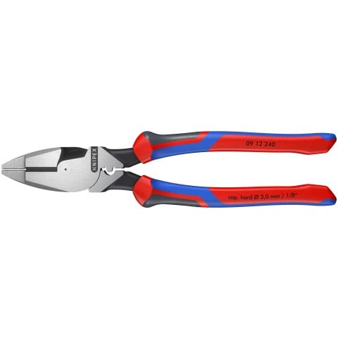 High Leverage Lineman's Pliers New England with Fish Tape Puller & Crimper | 09 12 240