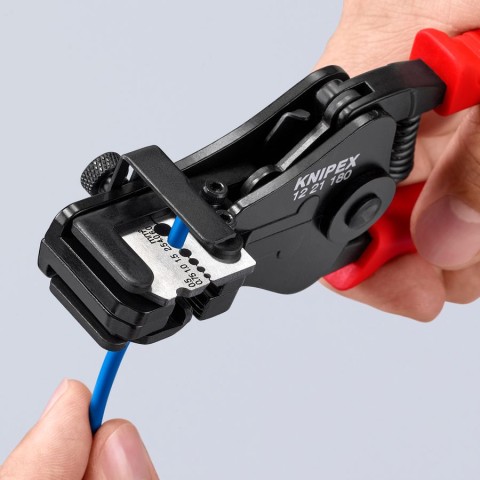 KNIPEX Automatic Wire Stripper 12 62 180 – 0.2-6mm, Fiberglass Reinforced, Germany
